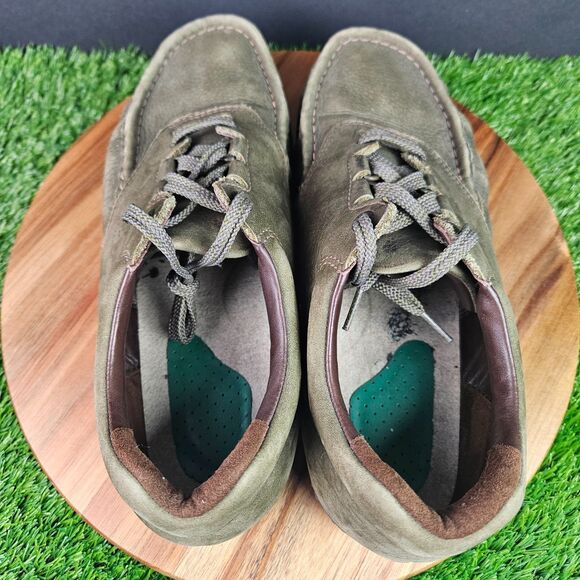 SAS Pathfinder Shoes Womens 11 W Green Pebbled Leather Tripad Comfort Walking - Picture 7 of 11